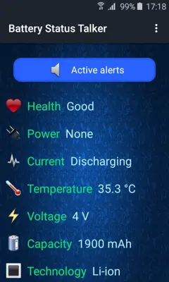 Battery Status Talker (BST Pro) android App screenshot 3